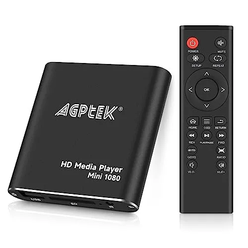 AGPTEK Mini 1080P Full HD Digital Mediaplayer