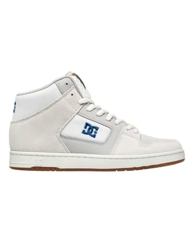 DC Shoes Manteca 4 Hi - Hochwertige High-Top-Schuhe für Männer in Blau - Herren-Sneaker mit gepolstertem Schaft für optimalen Komfort und abriebfester Gummiaußensohle für beste Griffigkeit.