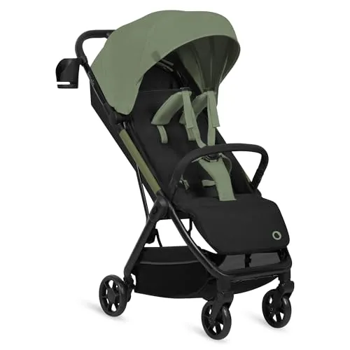 Lionelo Julie Air Buggy bis zu 22 kg von 6 m bis 4 Jahre Für Flugzeug Schwenkräder 360° Federung Einhand-Faltmechanismus Rückenlehnenverstellung Verdeck LSF50+, Leichtgewicht