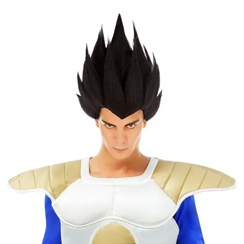 Chaks Perücke Vegeta Saiyajin in schwarz von Chaks