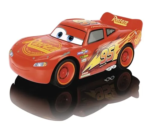 Jada Toys - RC Cars 3 Lightning McQueen 14 cm - Ferngesteuertes RC Auto mit 1-Kanal Funksteuerung - ab 3 Jahren