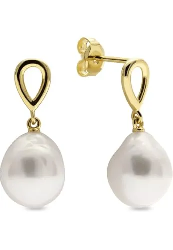 YAMOKO Damen-Ohrstecker 585er Gelbgold Süßwasserperle One Size 89206607