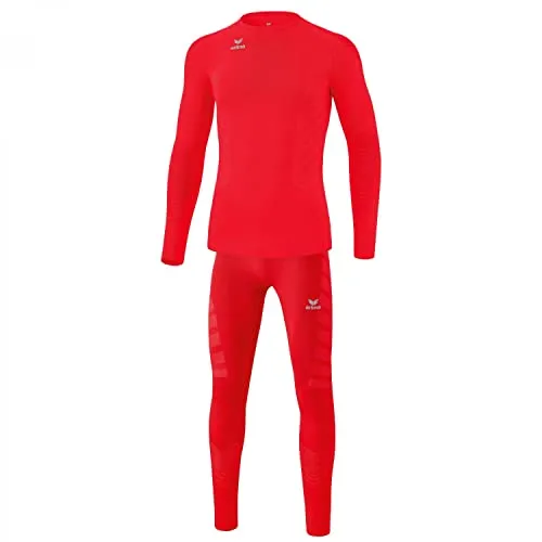 Erima Kinder Funktionsunterwäsche Set Premium - Thermounterwäschesets für Jungen, schnelltrocknend und nahtlos für höchsten Tragekomfort, ideal für aktive Kinder.