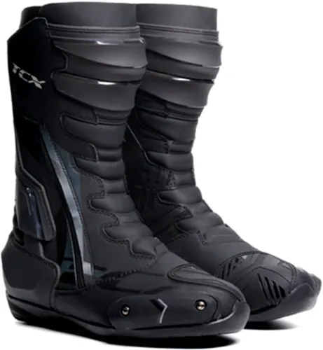 TCX S-TR1 Motorradstiefel - Schwarz, Größe 39 EU - Hochwertige Motorradstiefel mit Torsion Control System (T.C.S.) für optimalen Knöchel-Schutz und Komfort, ideal für Sicherheit und Leistung auf der Straße.