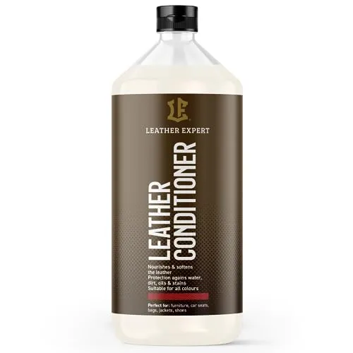 Leather Expert Leather Conditioner 1000ml | Premium Lederpflege für Auto und Möbel | Reinigung und Pflege für Echtleder und Kunstleder | Lederreiniger und Pflegemittel für Autositze, Sofas und Taschen