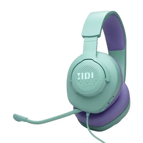 JBL QUANTUM100M2 Gaming-Headset in Türkis - Kabelgebundenes Gaming-Headset von JBL, bietet hervorragenden Sound und Komfort für stundenlanges Spielen.