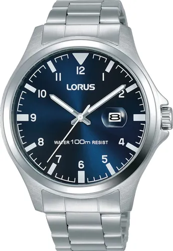 Lorus Sport Herren-Uhr RH963KX9 aus Edelstahl - Robuste Armbanduhr für Herren mit hochwertigem Metallband, 10 BAR wasserdicht und Luminous-Leuchtbeschichtung für optimale Ablesbarkeit auch im Dunkeln.