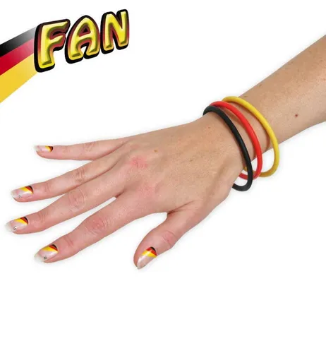 Deutschland Armreif schwarz rot gelb Fanartikel Wm Em