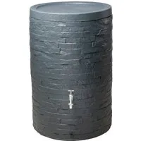 GARANTIA Muro Regenspeicher, graphit grey - Bewässerung: Attraktiver Regenspeicher in Steinoptik, ideal zum umweltfreundlichen Sammeln von Regenwasser und zur einfachen Nutzung im Garten.