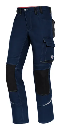 BP Komfort-Arbeitshose mit Reflex und Kniepolstertaschen, nachtblau/anthrazit, Gr. 60 - Arbeitshose & Bundhose mit ergonomischem Schnitt, Kniepolstertaschen aus Cordura und Reflexelementen für optimale Sichtbarkeit und Komfort bei der Arbeit.