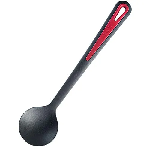 Westmark Gemüse-/Wok-/Kochlöffel, Hitzebeständig bis 270 °C, PPA, Länge: 31,5 cm, Gallant Plus, Schwarz/Rot, 29652275