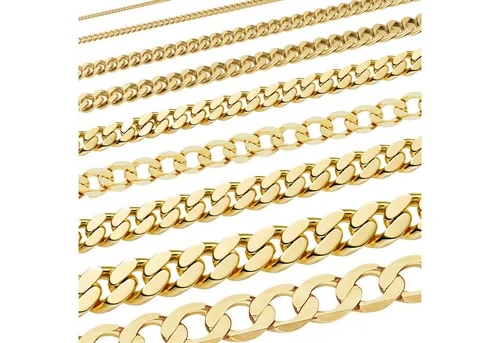 Edle Echt Goldkette 333-8 Karat Panzerkette, 1.4 mm, 36 cm - Hochwertige 333-8 Karat Gold Panzerkette für Kinder, 1,4 mm breit, 36 cm lang. Traditionelle Handwerkskunst mit makelloser Oberfläche und hohem Tragekomfort. Ideal für stilvolle Anlässe.