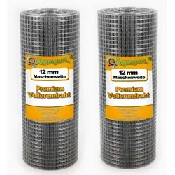 Aquagart Volierendraht 90m x 0,5m - Vielseitiger Drahtzaun für Tiere und Pflanzen - Hochwertiger, verzinkter Volierendraht von Aquagart, ideal als Schutz für Tiere und Rankhilfe für Pflanzen. Perfekt für Kleintierhaltung und Gartenumzäunung.