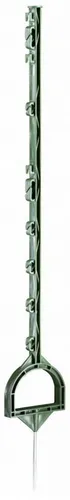 Kerbl Weidenzaun 10 Stück Vollkunststoffpfahl mit Steigbügeltritt 114cm - Set aus 10 Vollkunststoffpfählen mit Steigbügeltritt für stabile Befestigung im Boden. Ideal für alle gängigen Bänder und Seile, bietet hohe Standfestigkeit und einfache Handhabung.