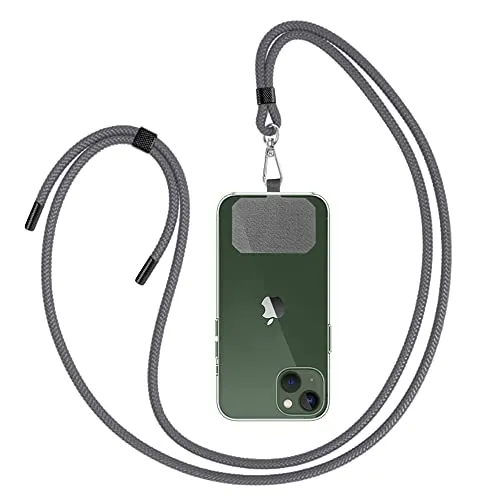 GUMO-LONG Universal Handyband- Geeignet für alle Smartphones, Kette zum Umhängen, Einstellbar Schlüsselband, Handyband mit jeder Hülle Kombinierbar