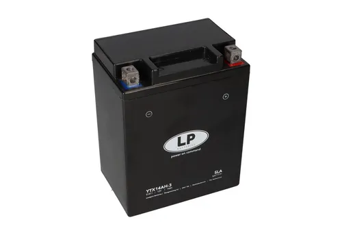 Akkuman.de 12V 14Ah AGM SLA Motorrad Startbatterie MS LTX14AH-3 - Zuverlässige 12V Motorradbatterie mit 14Ah und 210A CCA für müheloses Starten bei Kälte. Langlebig und kompakt, perfekt für Ihr Fahrzeug!