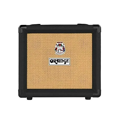 Orange Crush 12 black: Solider E-Gitarren Combo - E-Gitarren Verstärker mit 12 Watt Leistung, 6 Zoll Lautsprecher und vielseitigem 3 Band EQ, ideal für kreative Sessions und kraftvollen Sound in Schwarz.