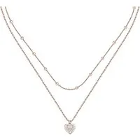 CHRIST Damen-Kette 925er Silber, recycelt Zirkonia - Eleganz in Roségold - Ketten für Damen aus 925er Silber mit recyceltem Zirkonia, nachhaltig und stilvoll - das perfekte Accessoire für jeden Anlass.