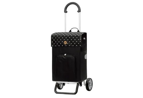 Andersen Einkaufstrolley Scala Shopper Plus Malit schwarz, Thermofach 16 Liter, klappbar, belastbar bis 30kg, wasserabweisend