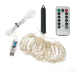 LED Weihnachtsbaum Lichterkette, Weihnachtsbeleuchtung 1M 100LEDs 8 Modi , Christbaumbeleuchtung Deko mit 10 Strängen, Warmweiß - Weiß