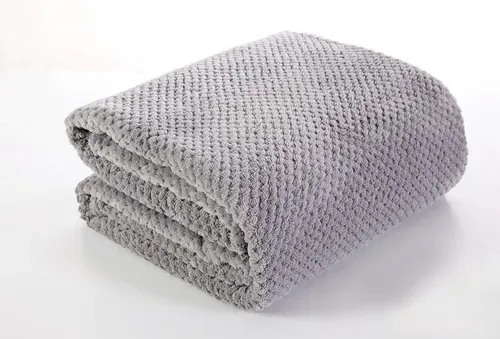 Graue Decke Wohndecke Überwurf Kuscheldecke 150x200 Stahl