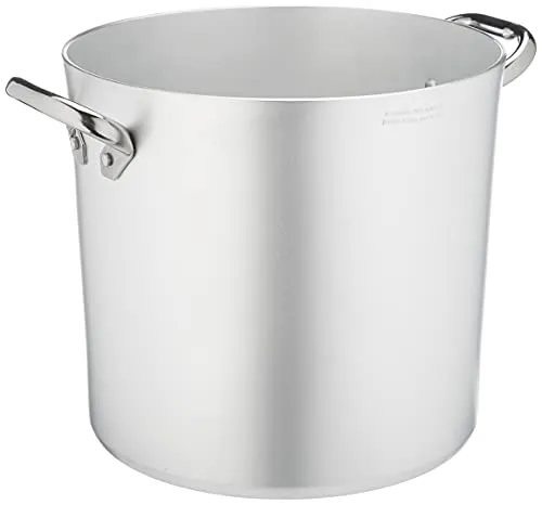 Pentole Agnelli ALMA10328 Hochtopf mit Zwei Griffen Edelstahl, professionelles Aluminium 3 Millimeter, 16 l