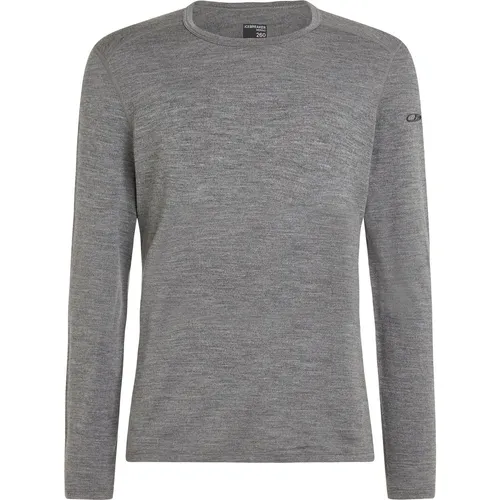 ICEBREAKER Merino Herren Longleeve 260 Tech LS Crewe – Atmungsaktives Unterhemd aus 100% Merinowolle - Unterhemden: Das 260 Tech Long Sleeve Crewe bietet optimale Wärme und Atmungsaktivität für kalte Tage, ideal für Outdoor-Aktivitäten. Es widersteht Gerüchen und sorgt für hohen Tragekomfort.