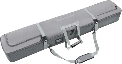 Snowboardtasche Fully Padded Skitasche Wasserdicht 160cm Snowboard taschen 900D Polyester Robuste Skisack- Air travel Snowboardbag gepolsterte für Ski & Stöcke Helme, Board, Schuhe mit Skistockriemen