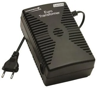 Euro Transformator 230V / 12V schwarz, Spannungswandler für Camping
