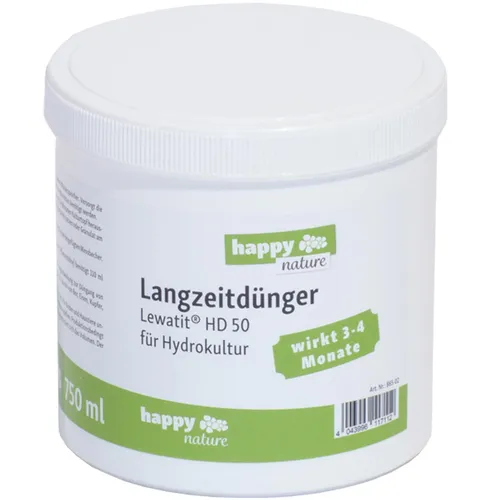 happy-nature Langzeitdünger Hydrokultur HD 50 Lewatit 750 ml 41,36 EUR/l