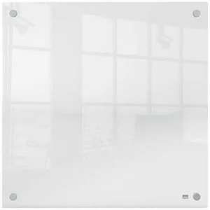 Nobo Whiteboard 1915620, 45 x 45 cm, rahmenlos und transparent - Konferenz und Präsentation: Transparentes, leicht zu reinigendes Acryl-Whiteboard, das sich unauffällig im Raum integriert und ideal für kreative Ideen ist.