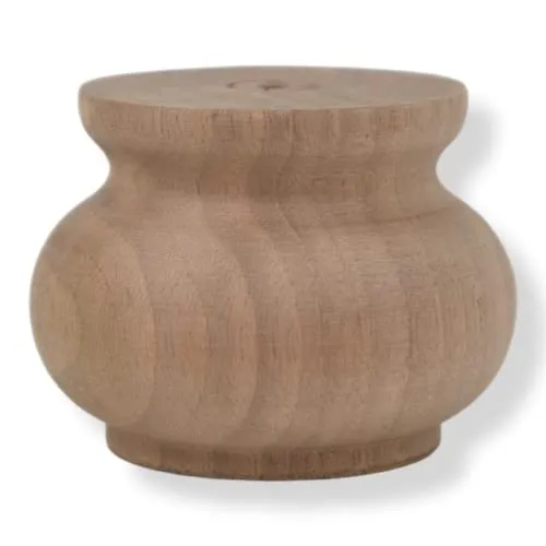 Holzando Holzfüße für Möbel aus Nussbaum ø75 - naturbelassenes Holz - ideal für Restauration & Reparatur - Möbelfüße Holz in Verschiedene Größen & Materialien erhältlich