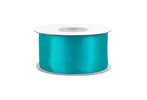 Creativery Satinband, Satinband 38mm x 25m Rolle Türkis