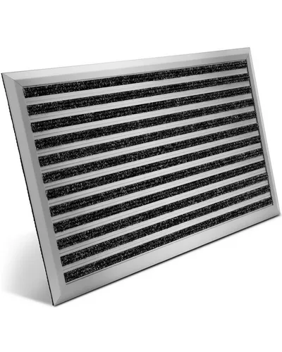 bomoe Fußmatte, Höhe: 1 mm, Bomoe AluGant Alu Fußmatte