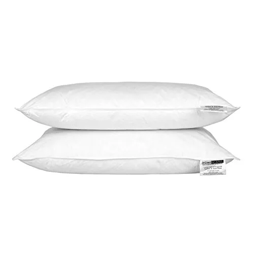 Homescapes Federkissen Set 2 Stück 48 x 74 cm - Kissen für erholsamen Schlaf, Füllung aus 85% Gänsefedern und 15% Gänsedaunen, ideal für Bauch-, Rücken- und Seitenschläfer, besonders leicht und fluffig.