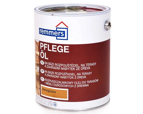 Remmers Pflege-Öl Douglasie 2,5 Liter - Premium Holzöl für innen und außen, wasserabweisend und wetterfest, ideal für Gartenmöbel und Holzterrassen.