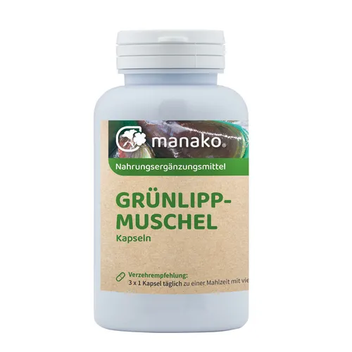 manako Grünlippmuschel Kapseln, 150 Stück, Dose a 90 g