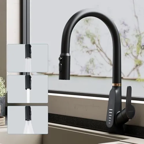 doporro Hochdruck Wasserhahn Küche mit Digitalanzeige