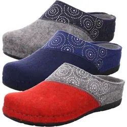 Rohde Damen Hausschuhe Pantoffeln Softfilz Rodigo-40 6031, Größe:38 EU, Farbe:Rot - Rot - 38