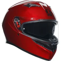 AGV K3 E2206 MPLK Integralhelm Rot 2XL - Motorradhelm mit fortschrittlicher HIR-TH-Schalenkonstruktion für außergewöhnlichen Schutz und Komfort. Genießen Sie Sicherheit und Stil mit innovativem Belüftungssystem und kratzfestem Visier.