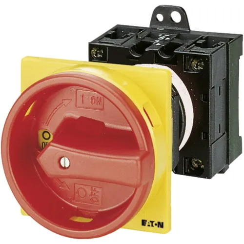Eaton T0-2-1/V/SVB Hauptschalter - Hauptschalter mit NOT-AUS-Funktion, 3-polig und IP65 Schutzart, ideal für sichere Elektroinstallationen. Perfekt für Wartungs- und Reparaturanwendungen.