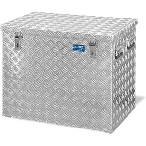 Alutec Alubox Extreme 234 - Robuste Riffelblechbox mit Deckel - Werkstatteinrichtung, 234 Liter Volumen, wetterfestes Aluminium, belastbar bis 250 kg, ideal für sichere Aufbewahrung und Transport.