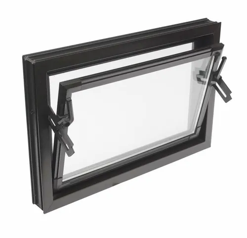 Kellerfenster braun 60 x 30 cm Isolierglas UG-Wert 3,3