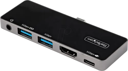 StarTech.com USB-C Digital AV-Multiport-Adapter - USB-Hub mit 4K 60Hz HDMI, 100W Power Delivery und 3 USB 3.0 Ports - ideal für mobiles Arbeiten und vielseitige Anschlussmöglichkeiten.