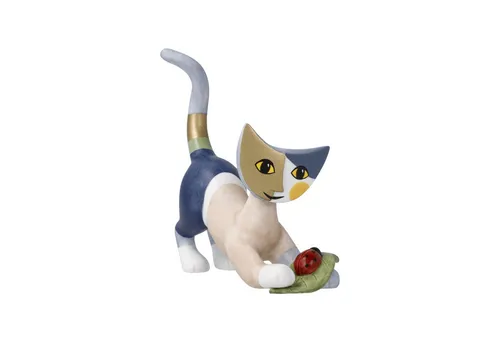Rosina Wachtmeister Katze FELICE mit Marienkäfer von Goebel