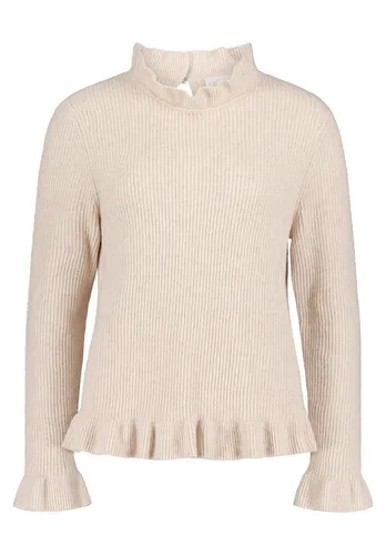 Cartoon Damen Strickpullover mit Stehkragen 40, Light Beige Melange