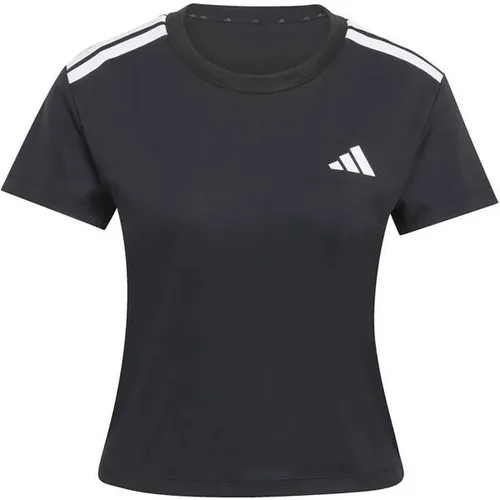 ADIDAS Damen Shirt Hyperglam 3-Streifen - Stylisches Hyperglam 3-Streifen T-Shirt für aktive Frauen. Mit schmaler Passform und atmungsaktiver Climacool Technologie für optimalen Tragekomfort bei jedem Abenteuer.
