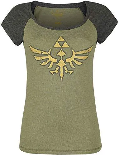 Bioworld Zelda - Grey Melange Logo Female T-shirt - S