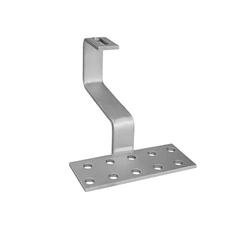 SUNEX® Dachhaken Photovoltaik MS7 Edelstahl 1.4016 | nicht verstellbar | Stärke 6/6/5 mm | Solar Dachhalterung