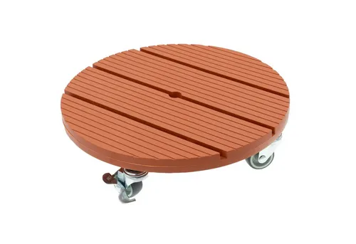 hrb Pflanzenroller WPC Rolluntersetzer Blumenroller witterungsbestaendig 80 kg Tragkraft